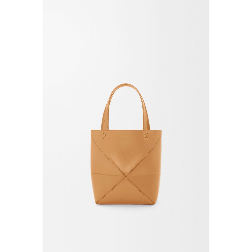Mini Puzzle Fold Tote In Shiny Calfskin Mini Puzzle Fold Tote In Shiny Calfskin