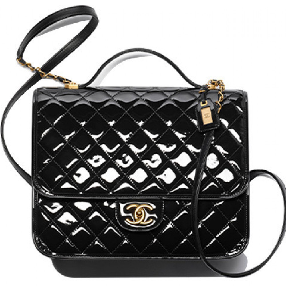 Chanel 22K Patent Calfskin Backpack