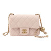 Chanel Flap Bag Gold Ball Pink