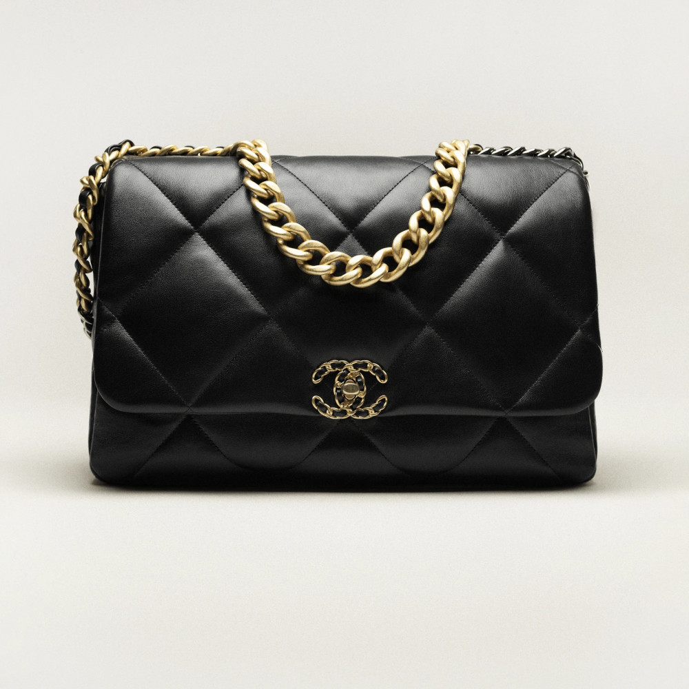 Chanel 19 Maxi Handbag Black