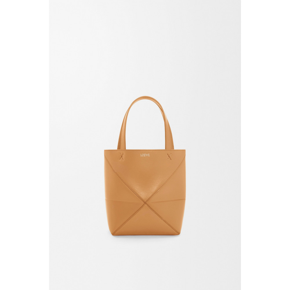 Mini Puzzle Fold Tote In Shiny Calfskin Mini Puzzle Fold Tote In Shiny Calfskin