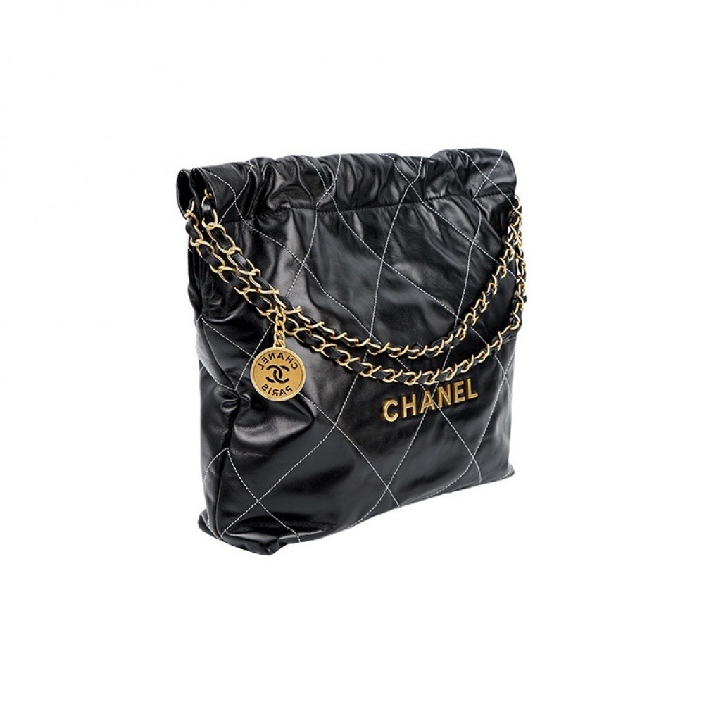 Chanel 22 Handbag With White Line