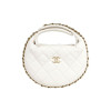 Chanel 23C Pouch Evening Bag White