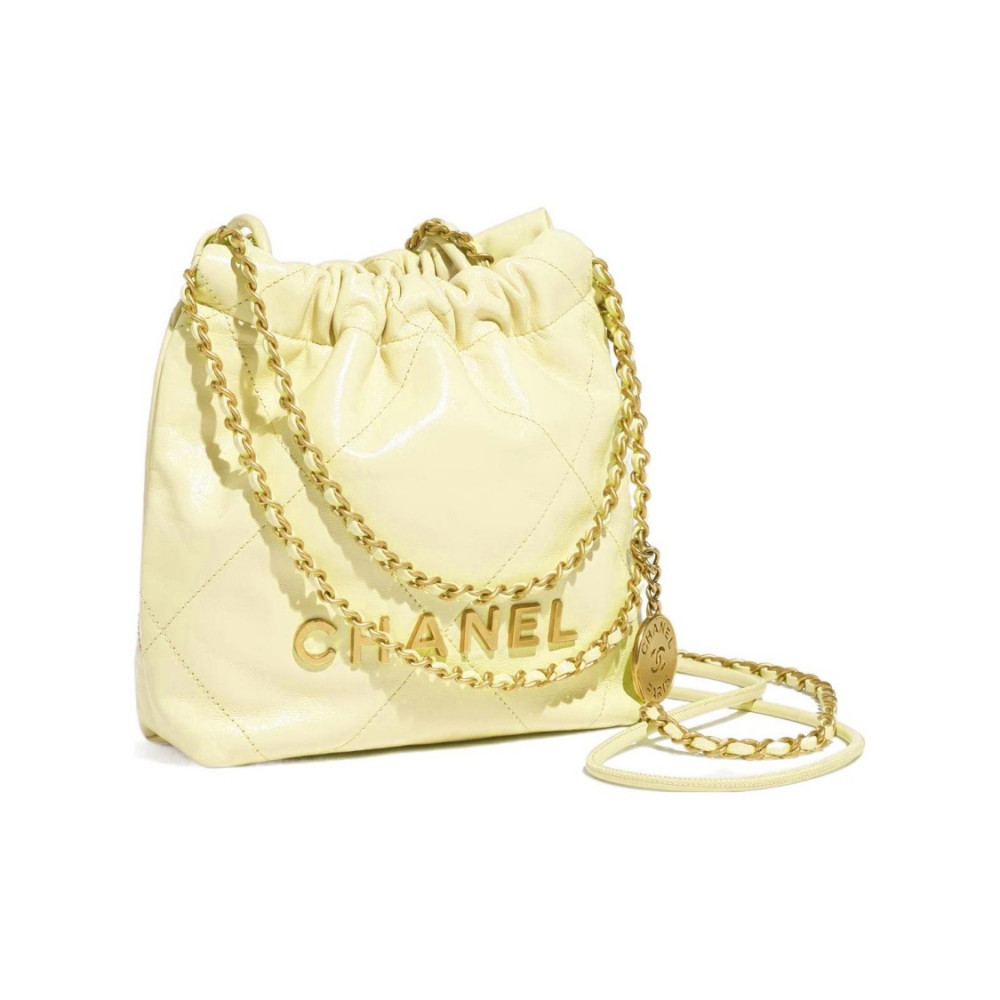 Chanel 22 Mini Handbag Yellow