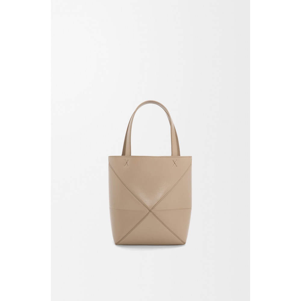 Mini Puzzle Fold Tote In Shiny Calfskin Mini Puzzle Fold Tote In Shiny Calfskin