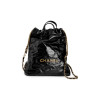 Chanel Large Back Pack  22Handbag Black