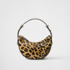 Prada Arqué Printed Leather Shoulder Bag