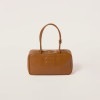 Beau Leather Handbag Cognac Color
