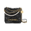 Chanel 22 Mini Handbag With Pearl Chain