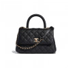 Chanel Classic Caviar Cocohandle Black