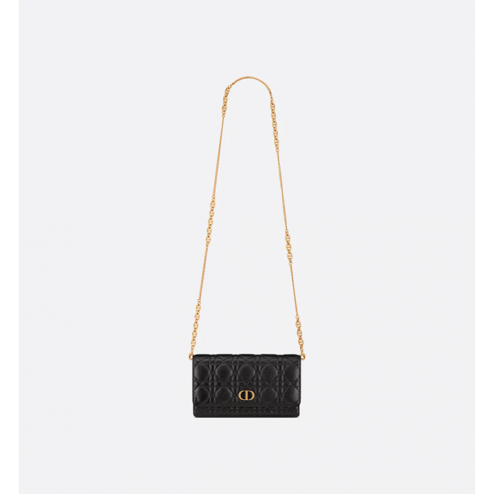 Dior Caro Pouch With Chain