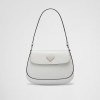 Prada Cleo Small Gloss Leather Flip Shoulder Bag