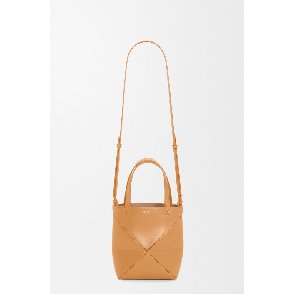 Mini Puzzle Fold Tote In Shiny Calfskin Mini Puzzle Fold Tote In Shiny Calfskin