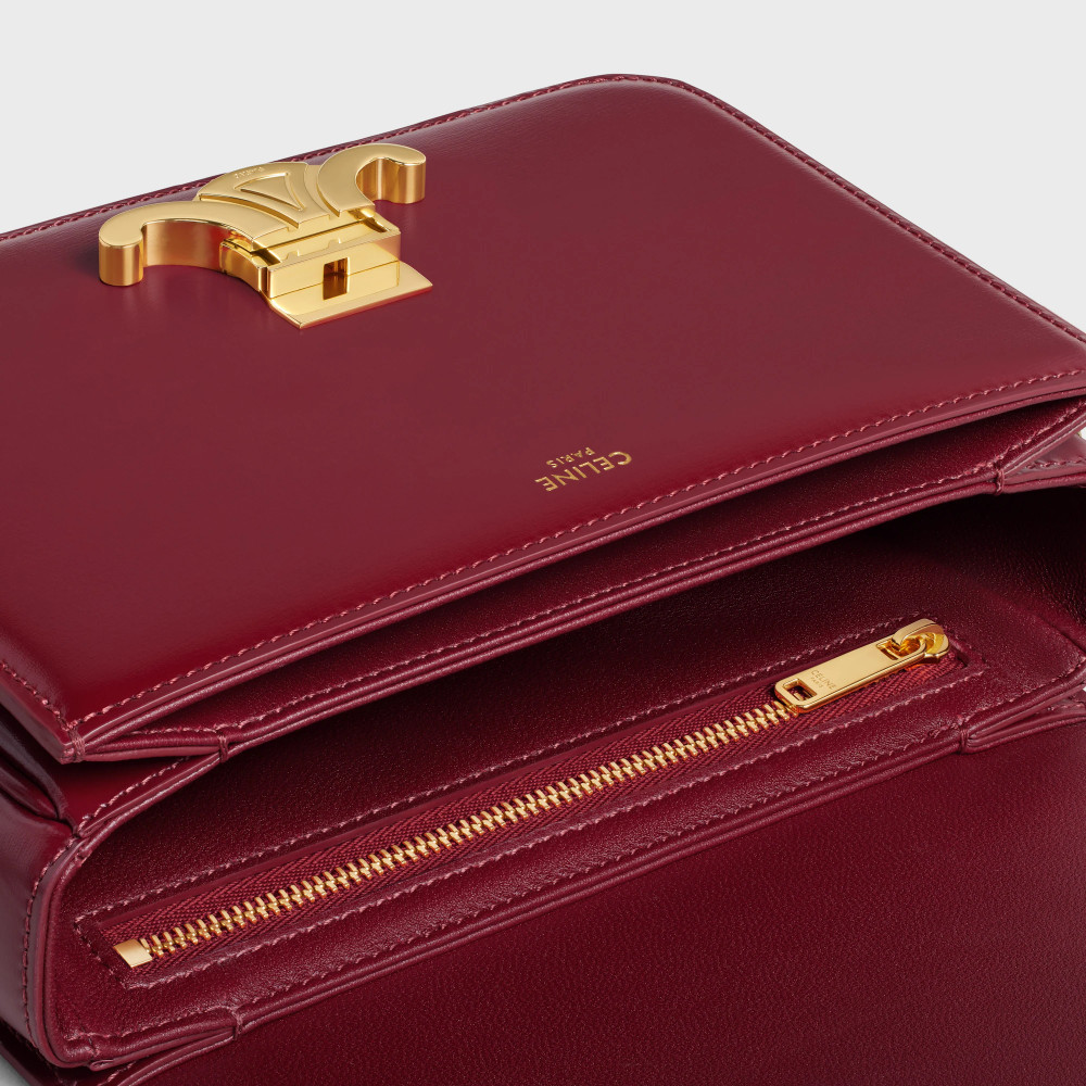 Teen Triomphe Bag In Shiny Calfskin