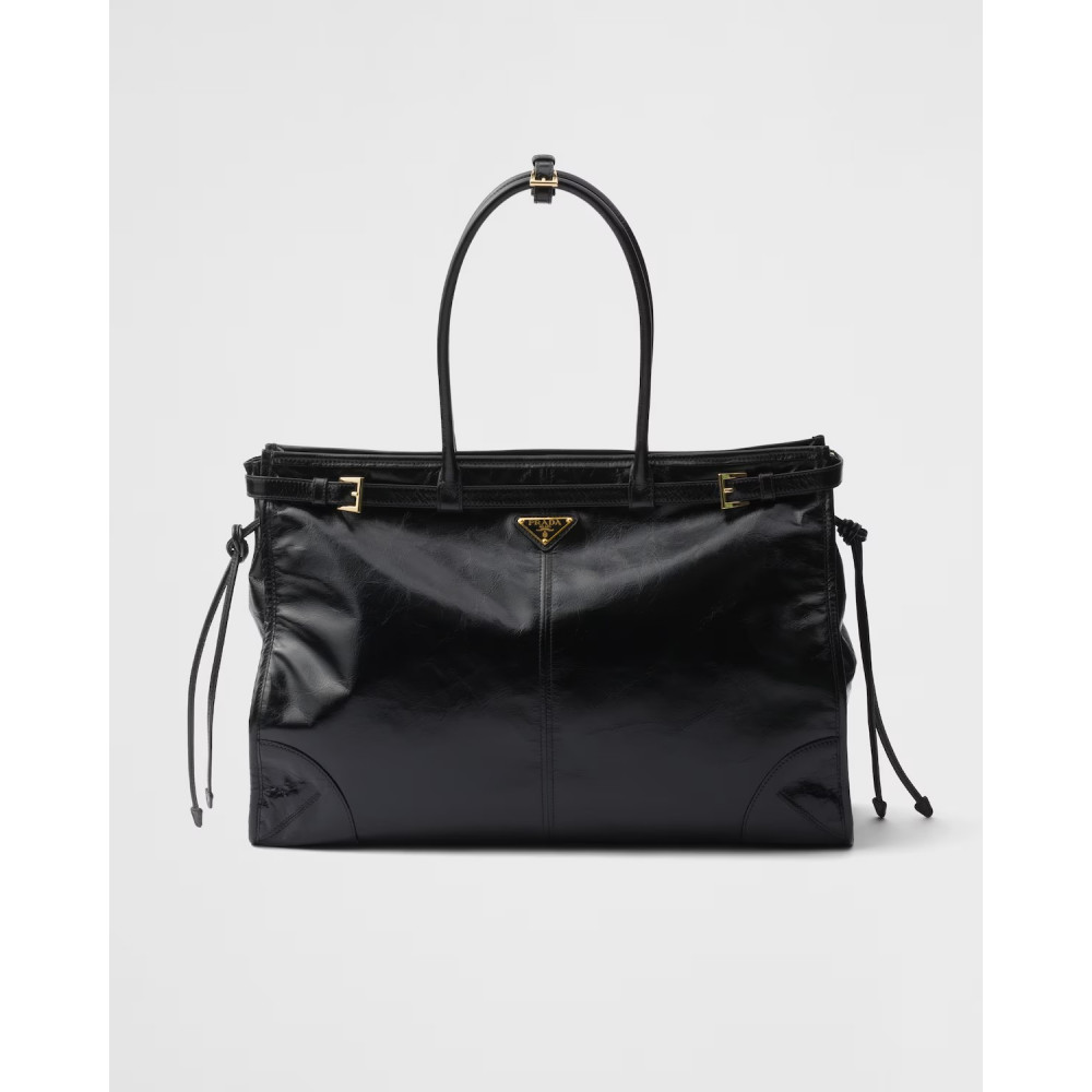 Prada Bonnie Oversized Leather Handbag