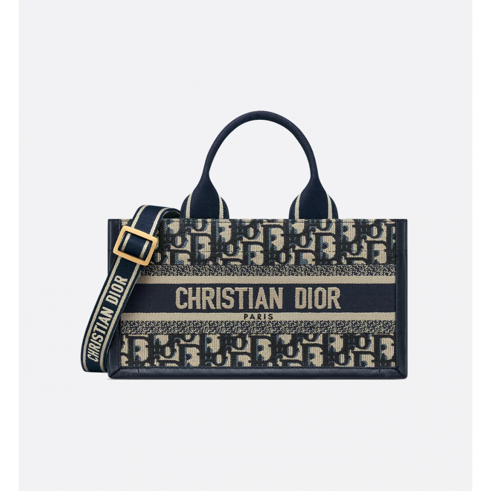 East-West Dior Book Tote With Strap