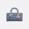 Denim Blue Cannage Lambskin