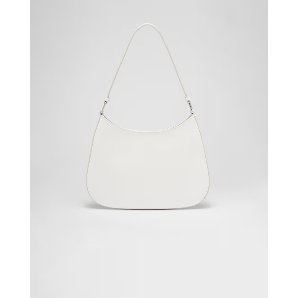 Prada Cleo Glossy Leather Shoulder Bag