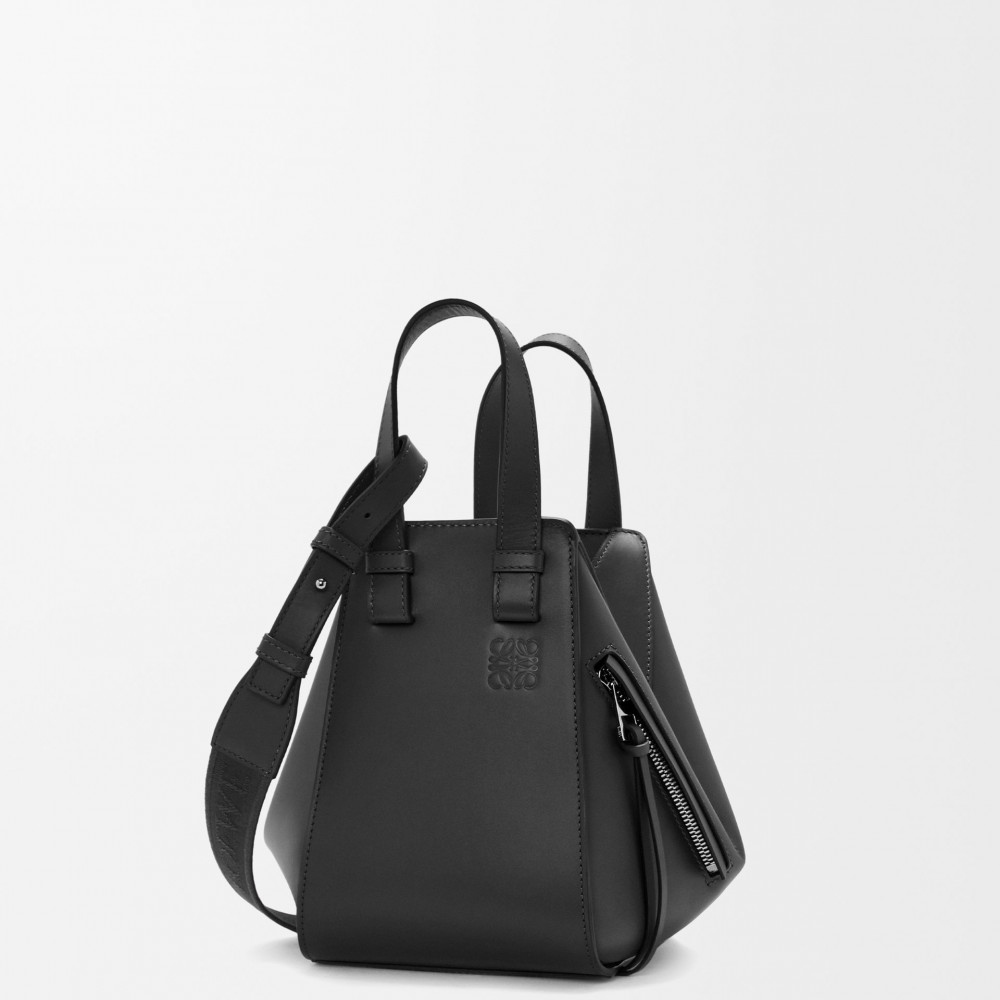 Compact Hammock Bag In Satin Calfskin