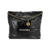 Chanel 22 Handbag White Logo