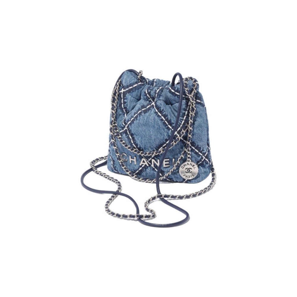 Chanel 22 Mini Handbag Denim