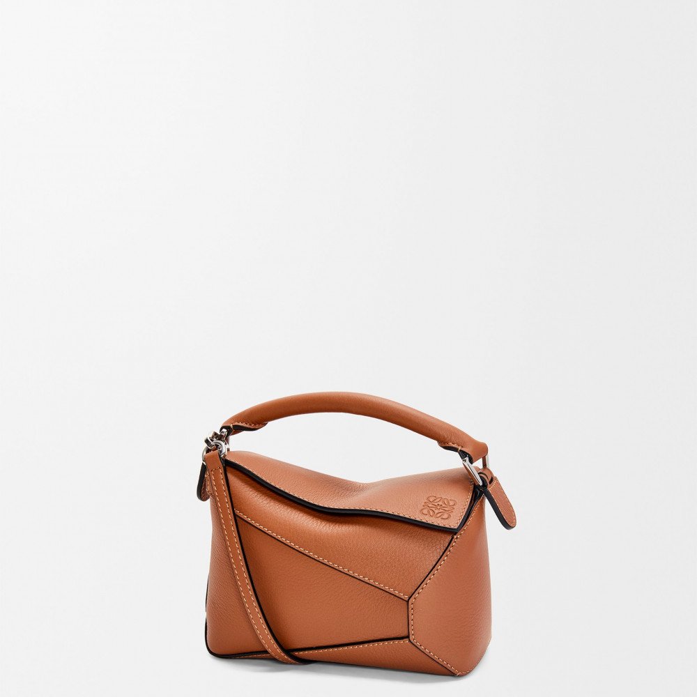 Mini Puzzle Edge Bag In Classic Calfskin
