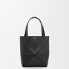 Mini Puzzle Fold Tote In Shiny Calfskin