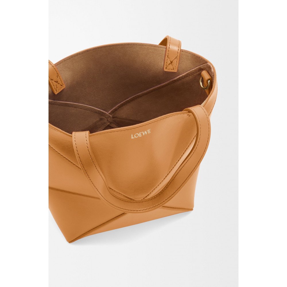 Mini Puzzle Fold Tote In Shiny Calfskin Mini Puzzle Fold Tote In Shiny Calfskin