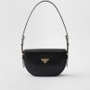 Prada Arqué Flip Leather Shoulder Bag
