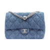 Chanel Denim Mini Flap Bag Bule