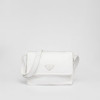 Small-Filled Re-Nylon Shoulder Bag White