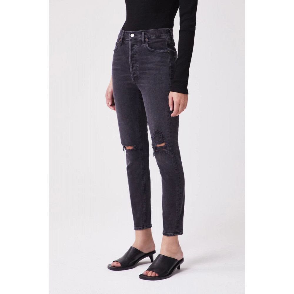 Brocade High Rise Slim
