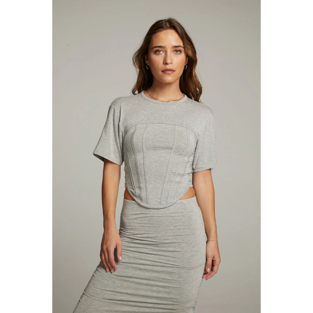 Manor Drift Heather Grey Tee