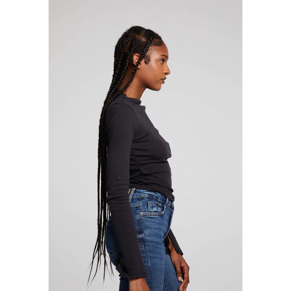 Thyme Pulse Shirred Top