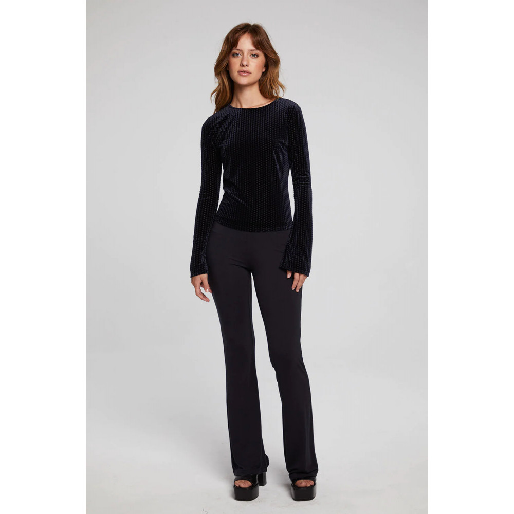 Patent Velvet Top