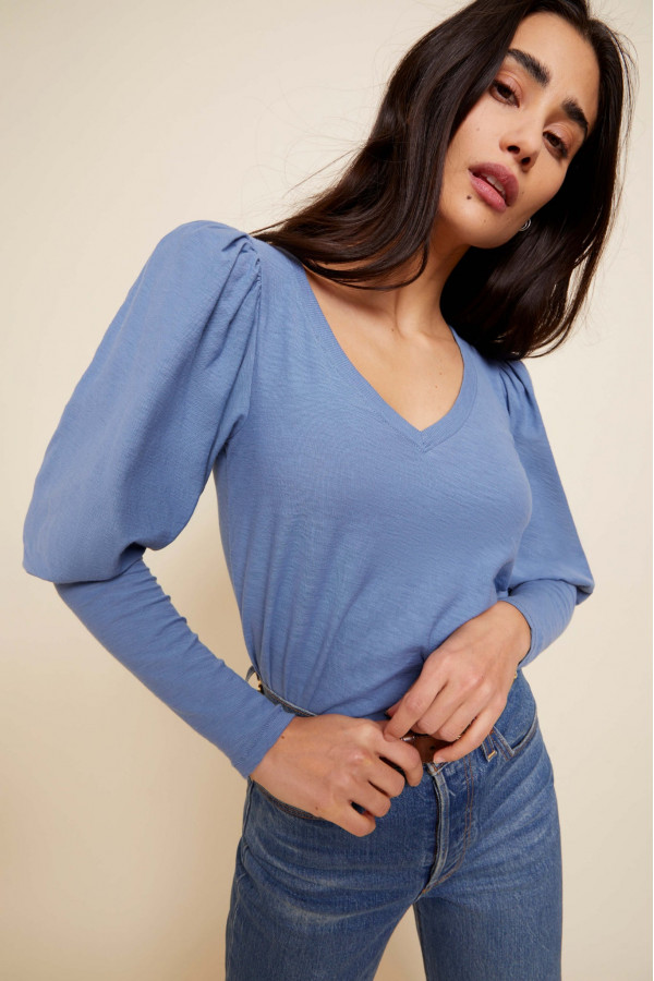 Alba Long Drama Sleeve Top
