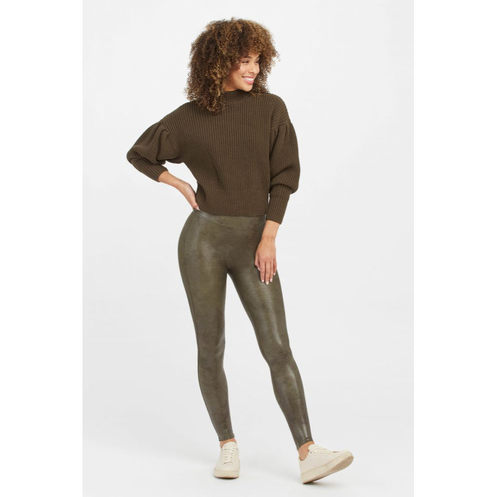 Fascino Leather Croc Shine Legging