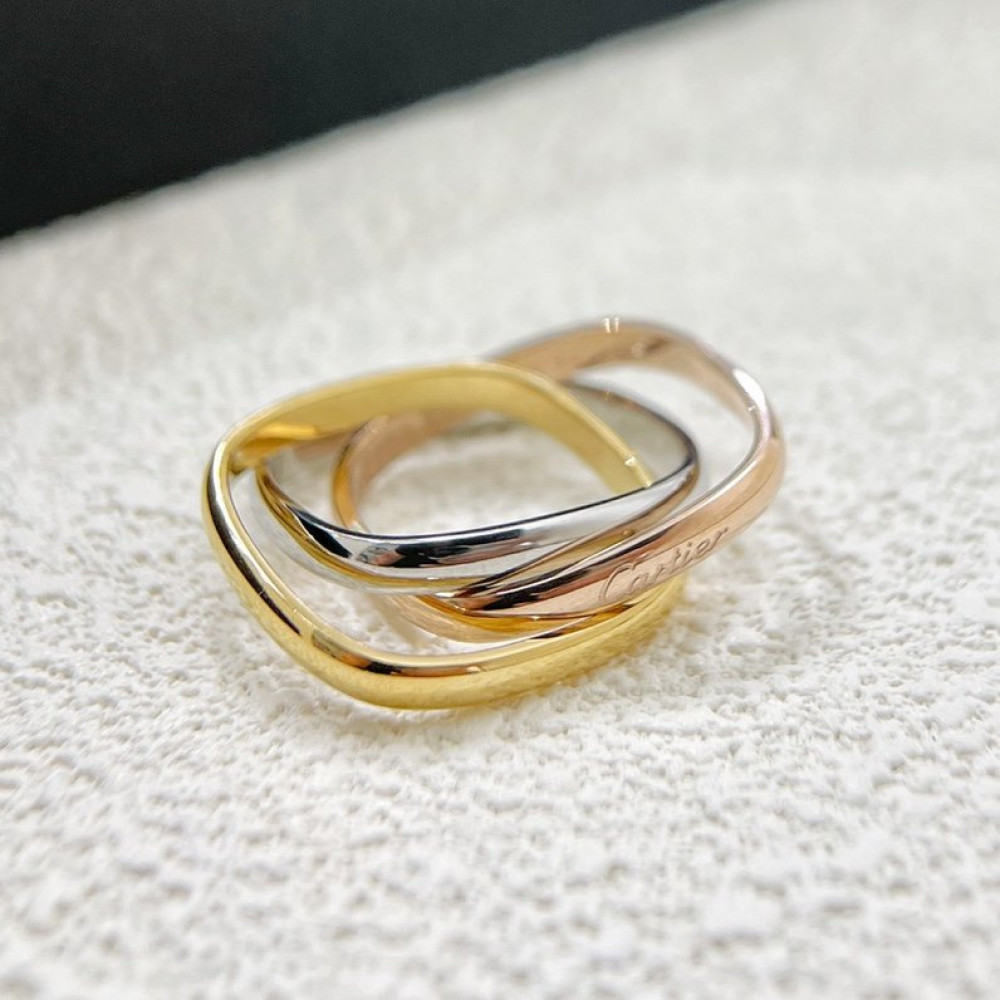Cartier Ring, 3 Square Loops