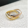 Cartier Ring, 3 Square Loops