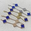 Four Leaf Clover Light Blue Semi Diamond Series