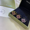 Light Purple Clover Ring Series