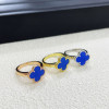 Sky Blue Clover Ring Series