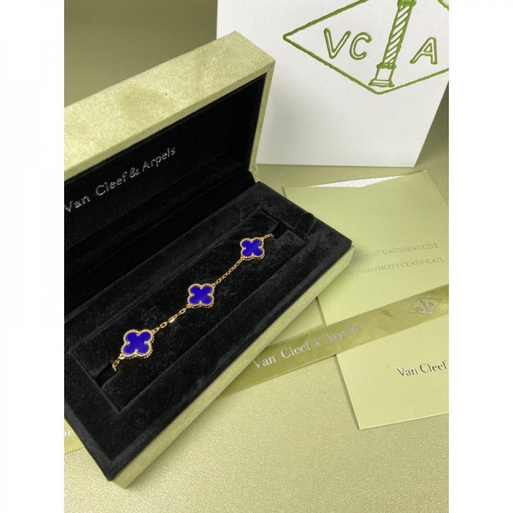 Clover With 5 Flowers-Dark Blue