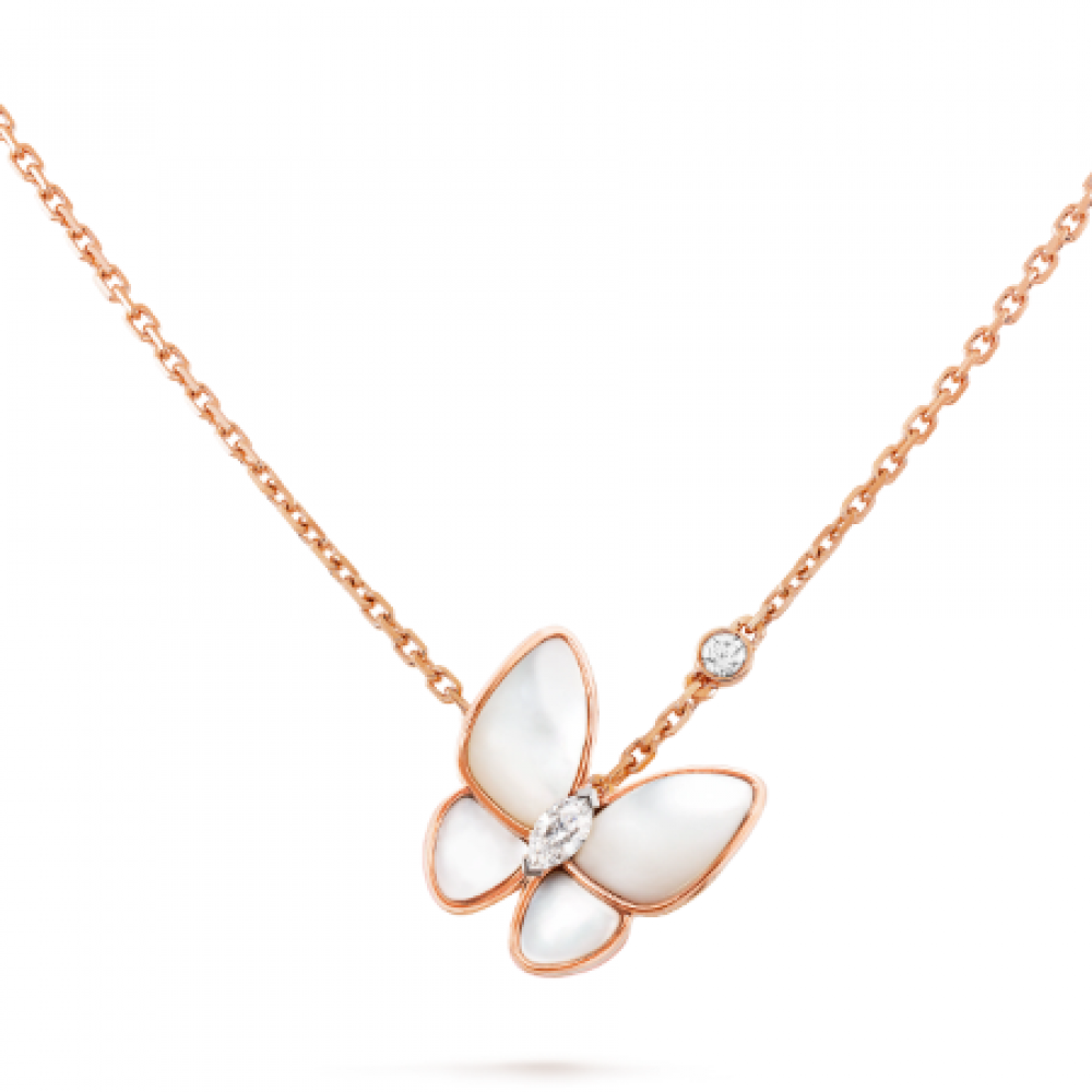 Clover Two Butterfly Necklace Clover Two Butterfly Necklace