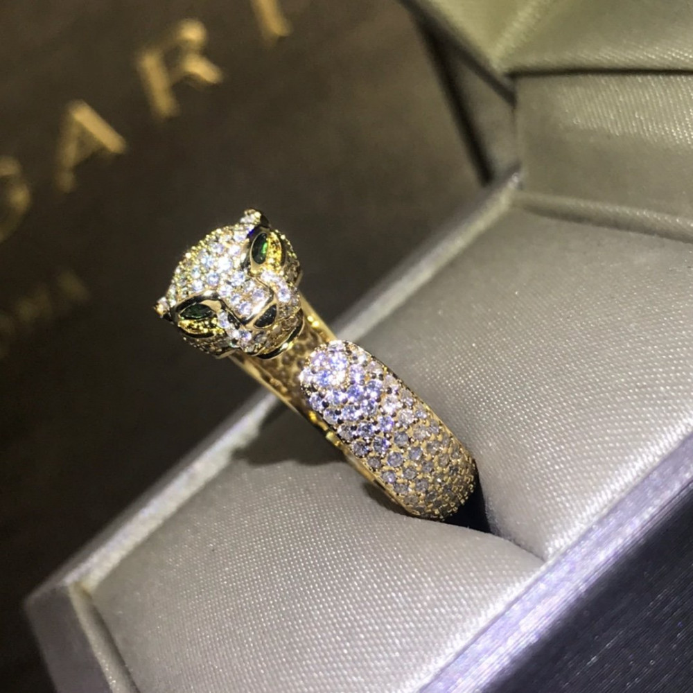 Cartier Ring, Leopard’S Head, Full Diamonds, Regular Size, Top Quality