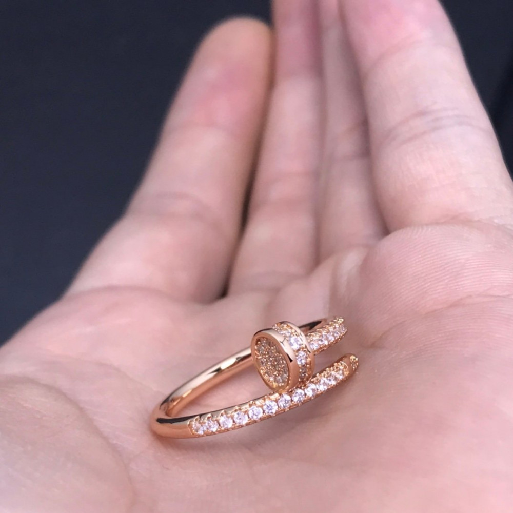 Cartier Ring, Nail, Full Diamond, 1Loop