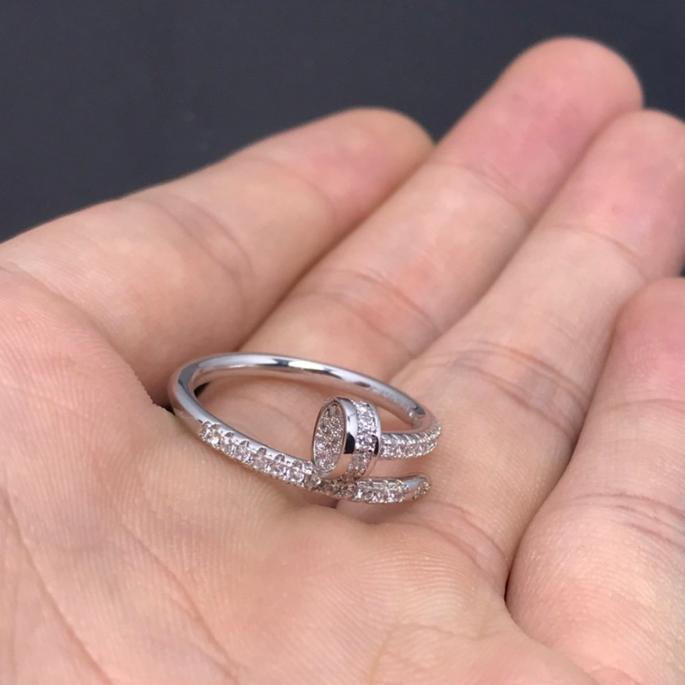 Cartier Ring, Nail, Full Diamond, 1Loop