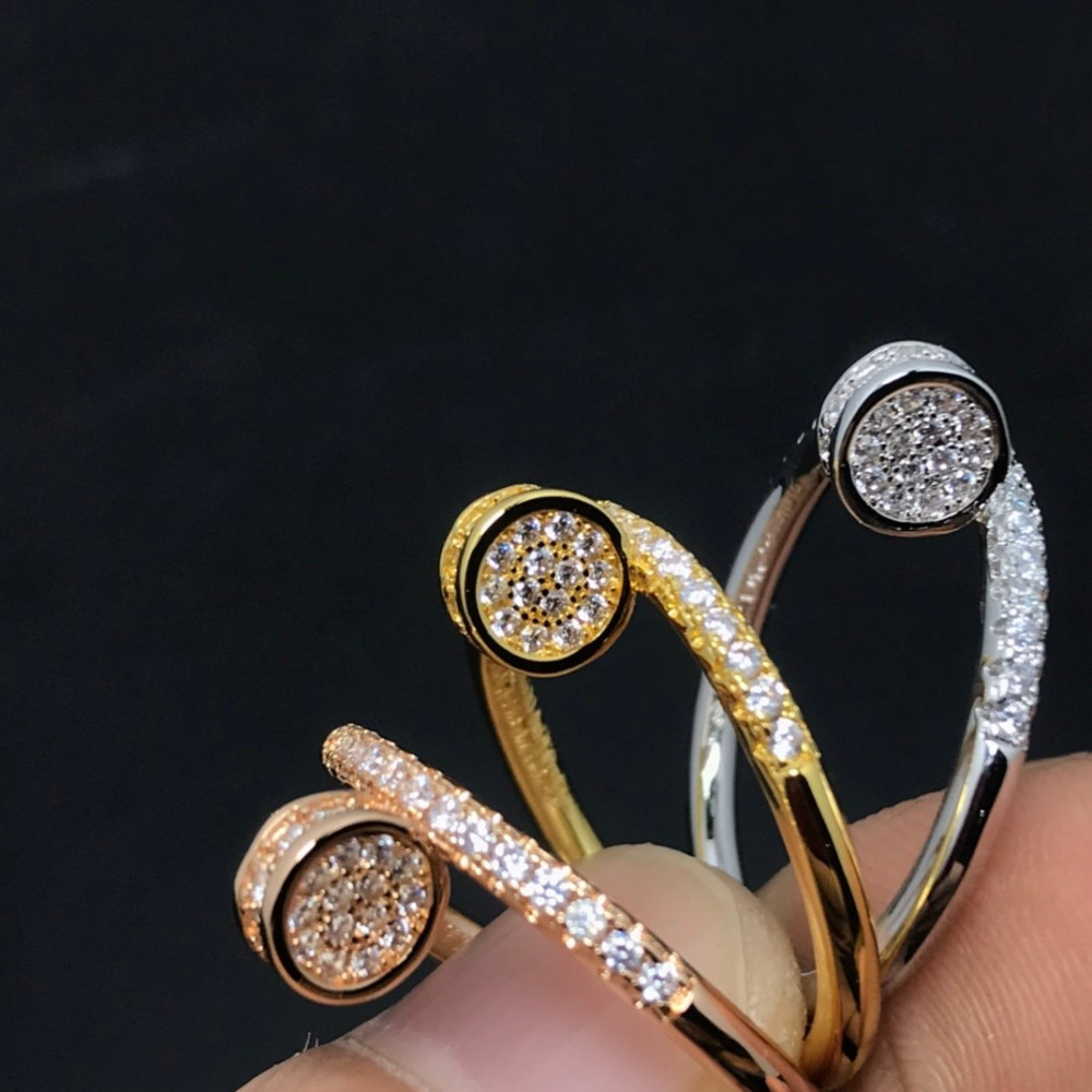 Cartier Ring, Nail, Full Diamond, 1Loop
