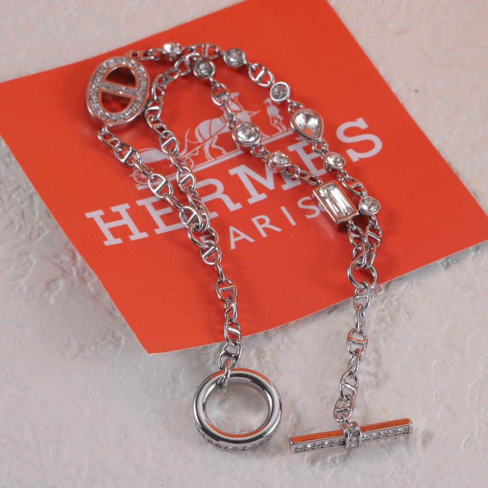 Hermes Bracelet, Pig Nose, With Diamonds Hermes Bracelet, Pig Nose, With Diamonds