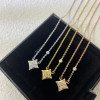 Lv One Flower Necklace, With Diamonds, Gold, Rose Gold, Silver